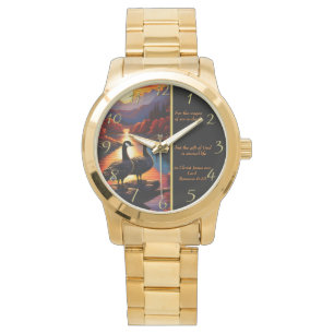 Montre Romains 6:23 Église Blanche or