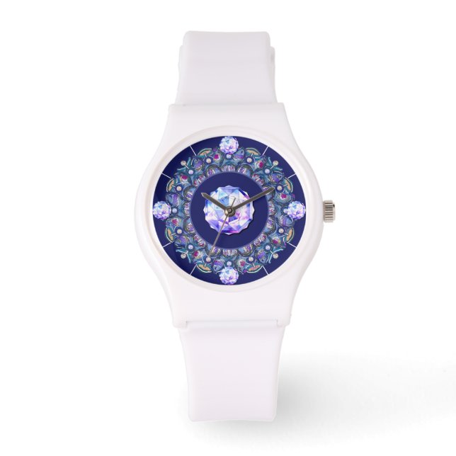Montre Rosace bleue (Recto)