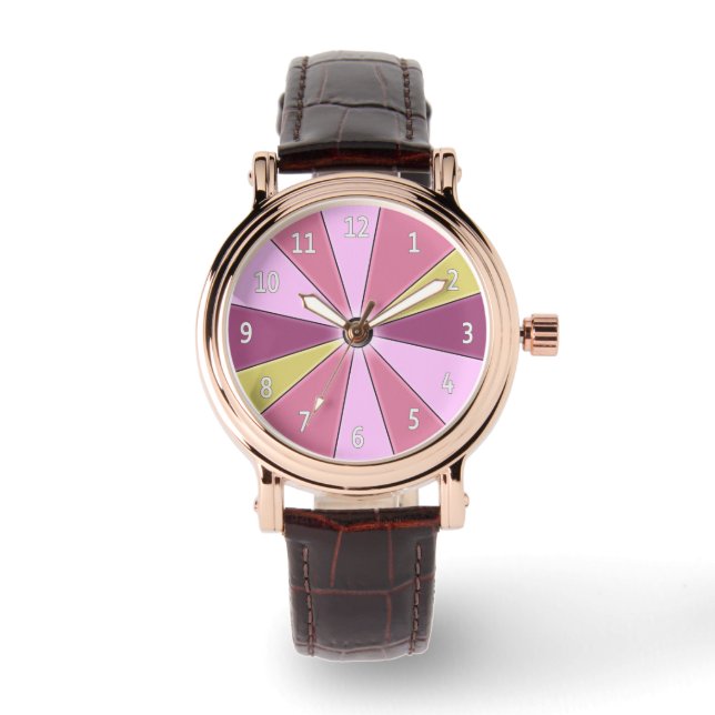Montre Rose de la roue de couleur (Recto)