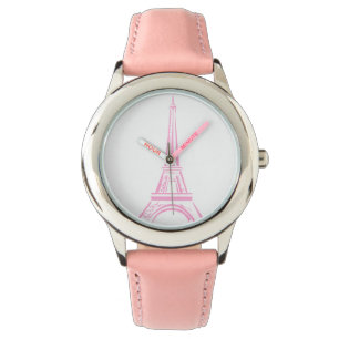 Montre rose de Tour Eiffel de Paris
