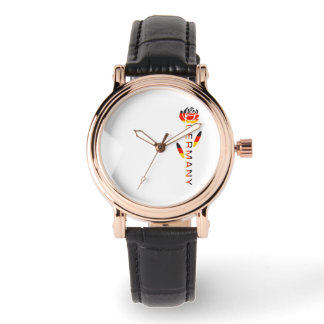Montre Rose du drapeau allemand