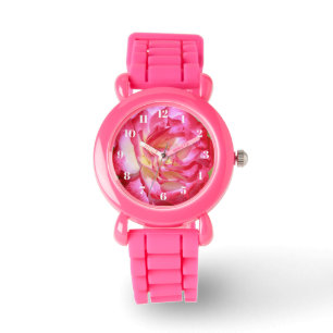 Montre Rose et Rose Rose Rose Rose Parties scintillant fi