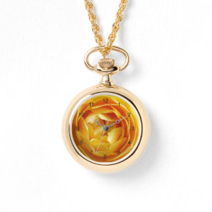 Montre rose et rosebud