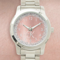 Rose Gold brossé Parties scintillant métallique No