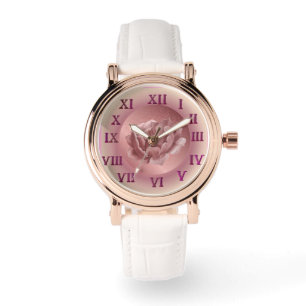 Montre rose or et rose