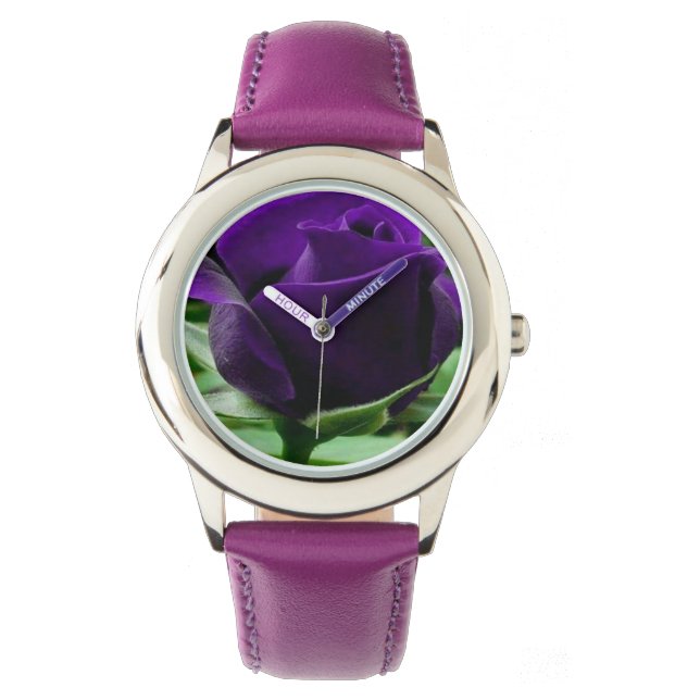 Montre Rose pourpre (devant)