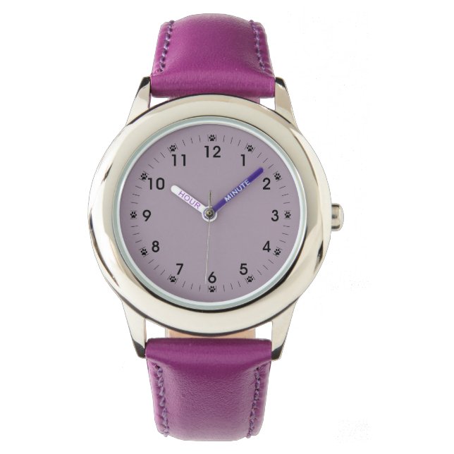 Montre Rose Quartz Chat Paw Girls (devant)