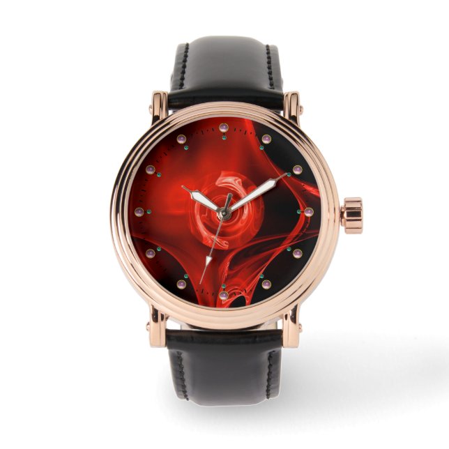 MONTRE ROSE RED FRACTAL (Recto)