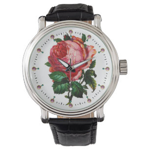 MONTRE ROSE ROSE BEAUTIFUL WITH GEMSTONES