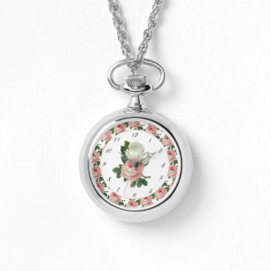 Montre Rose rose Roses Vintage Botanique eWatch