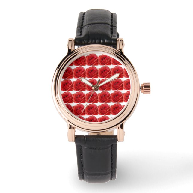 Montre Rose rouge (Recto)