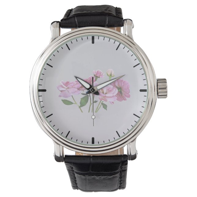 Montre Roses minuscules roses (devant)