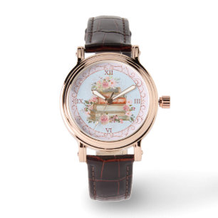 Montre Roses roses roses vintage aquarelle et floral livr