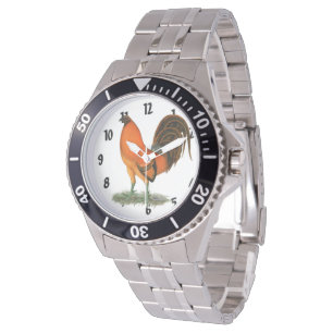 Montre Roster rouge Ginger Gamecock