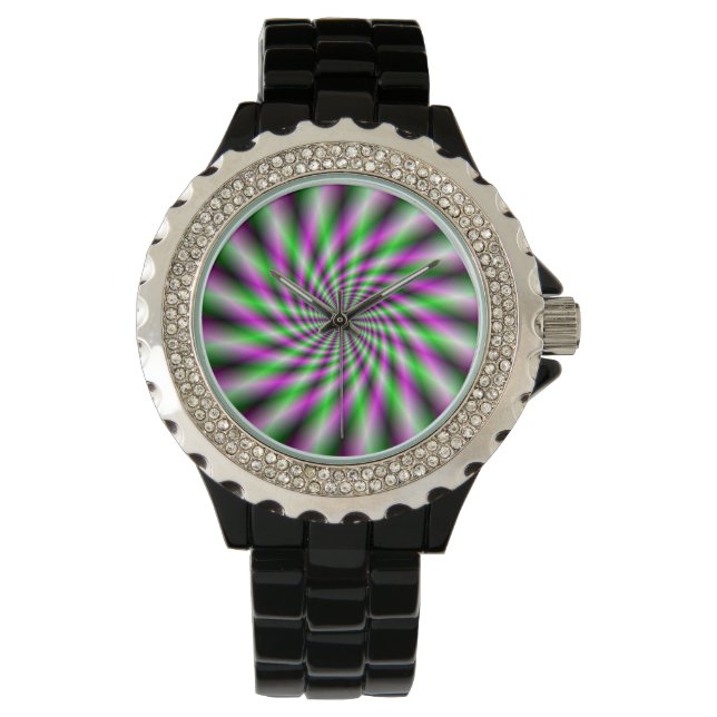 Montre Roue à rotation néon (devant)
