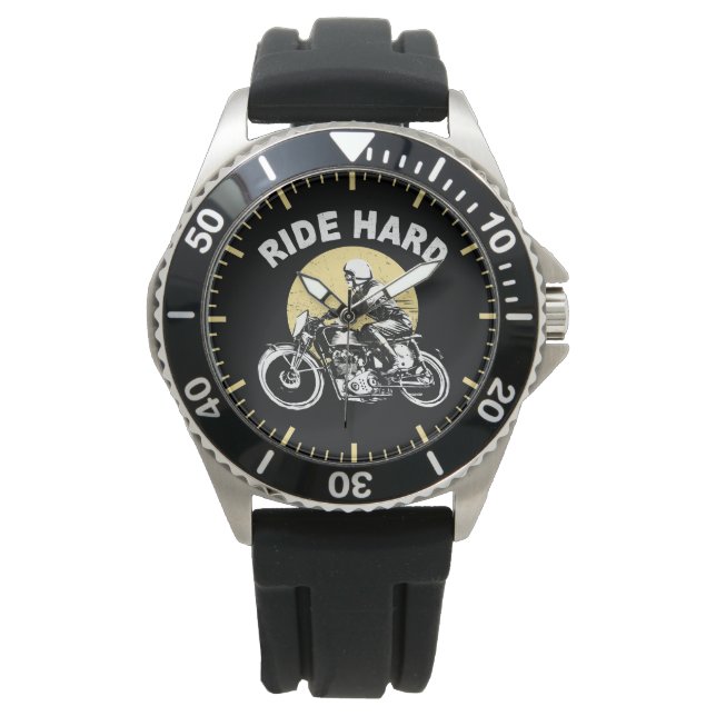 Montre Roulez dur Motorcycle Sunset Rider (devant)