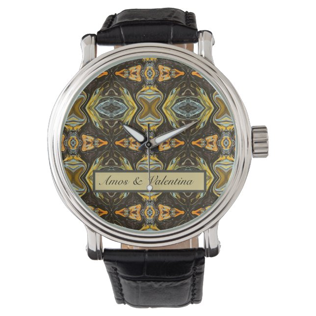 Montre Route des épices, personnalisé (devant)