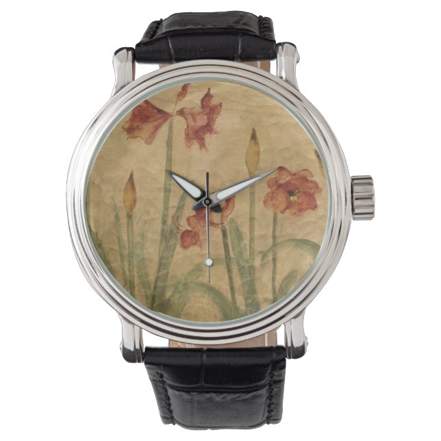 Montre Row of Red Amaryllis (devant)