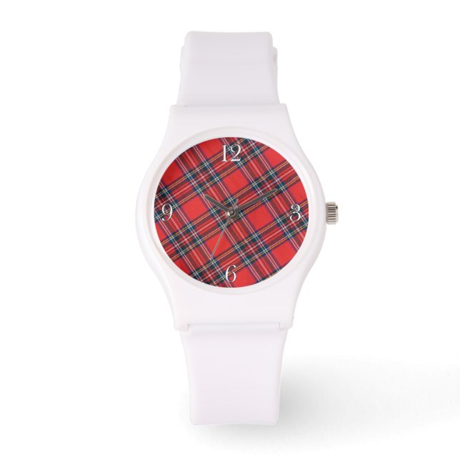 Montre Royal Stewart Modern Scottish Highland Clan Tartan (Recto)
