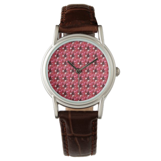 Montre Ruby Gemstone rose (devant)