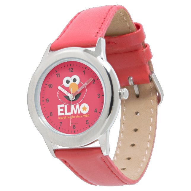 Montre Rue Sésame | Elmo Beaucoup de rires depuis 1984 (Incliné)