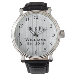 Montre Russe Personnalisé Gris Bois Personnalisé Personna