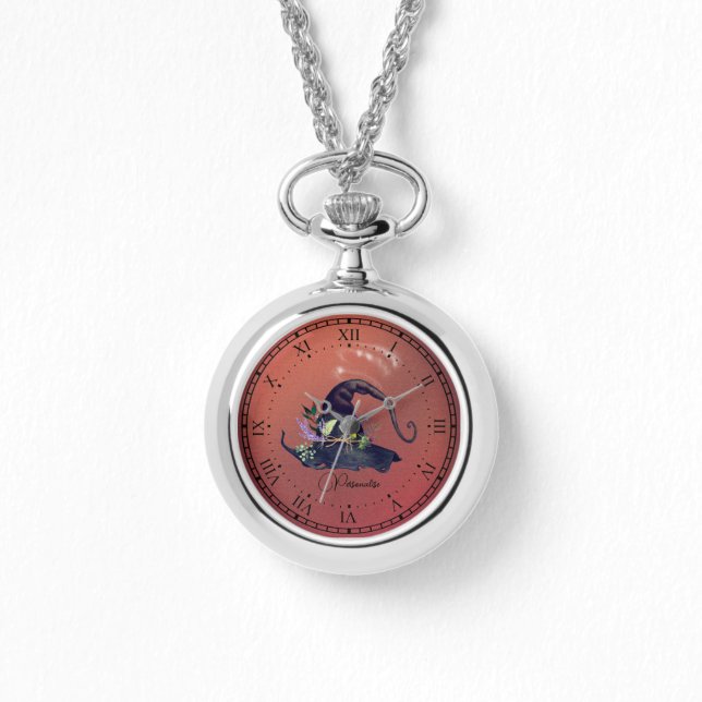 Montre Rustique Burnt Orange Vintage sorcier Ewatch (Recto)