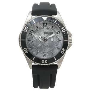 Montre Sagittarius Symbole Diaphore Style Acier désossé
