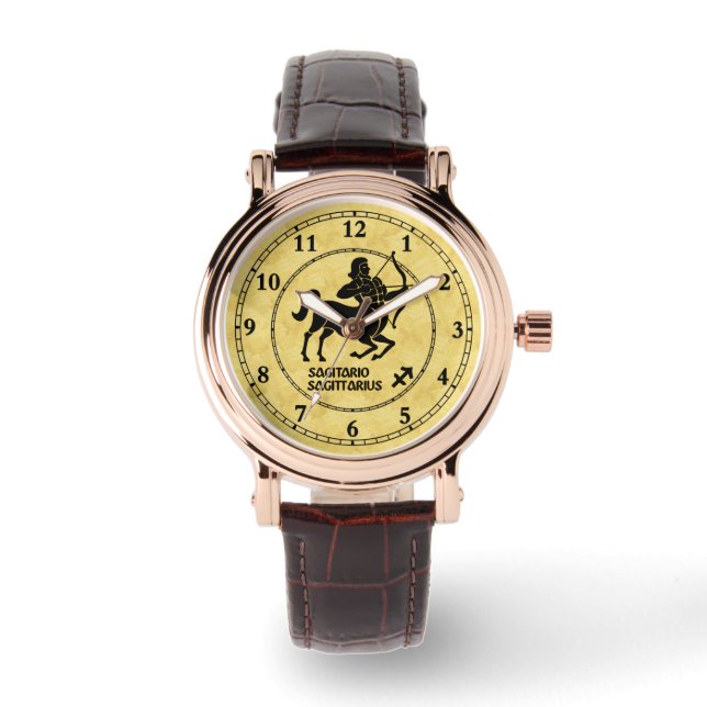 Montre Sagittarius Zodiac tous types Moderne Designer Wat (Recto)