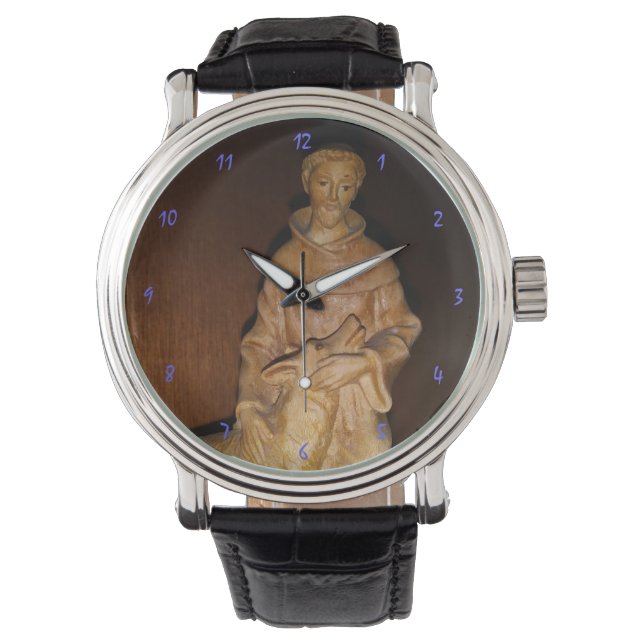 Montre Saint François Patron Saint des Animaux Montre-poi (devant)