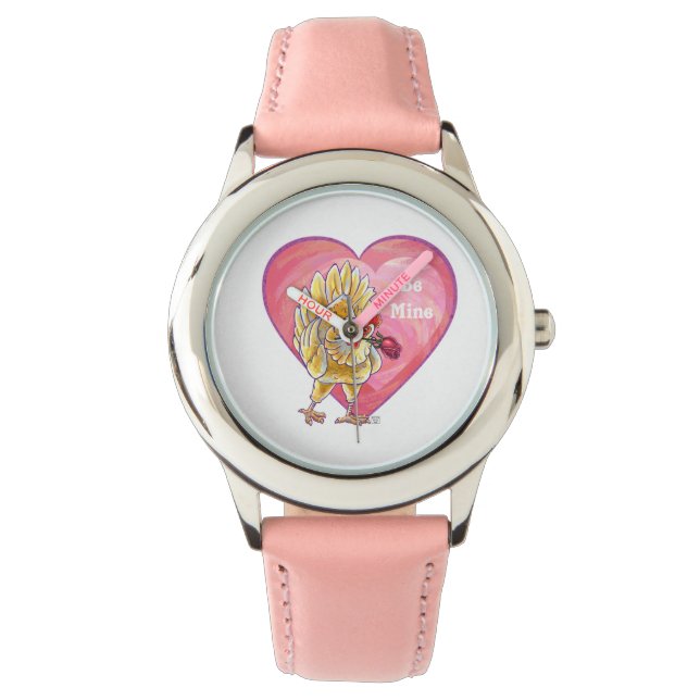 Montre Saint-Valentin au poulet (devant)