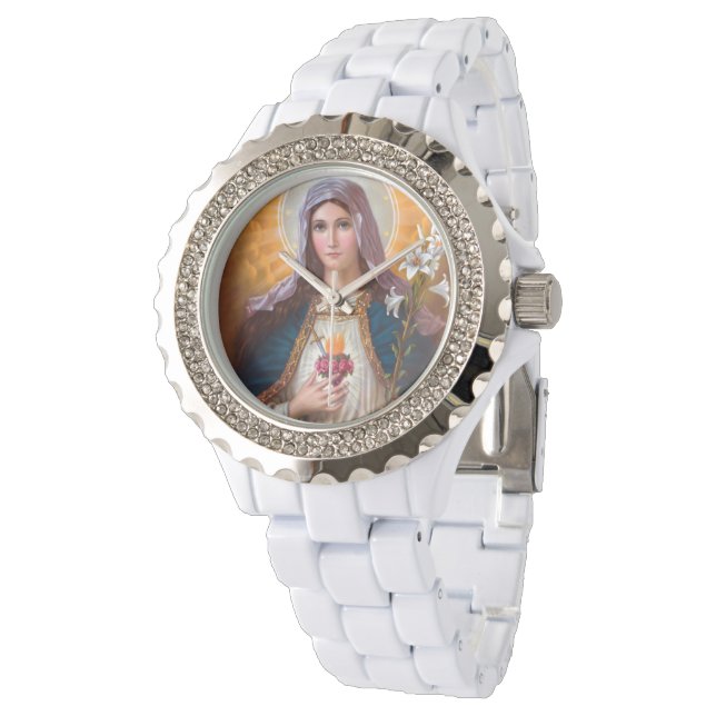 Montre Sainte Mère Marie Coeur immaculé, Sainte Marie, Ca (Incliné)