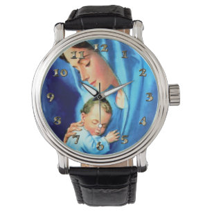 Montre Sainte Vierge Marie avec Bébé Jésus