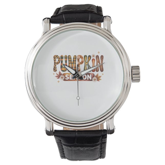 Montre Saison citrouille Boho Automne (devant)