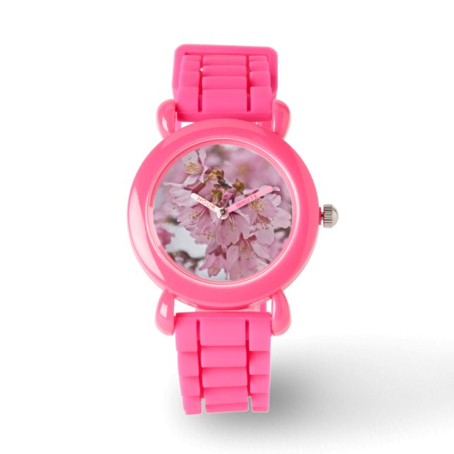 Montre Sakura Cherry Blossoms rose pâle (Recto)