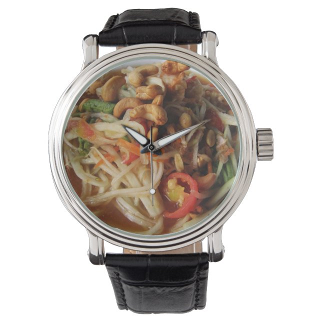 Montre Salade de Papaya épicée Ayutthaya [Som Tam] avec C (devant)