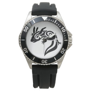 Montre Salamandre tribale noire de Mexicain d'Axolotl