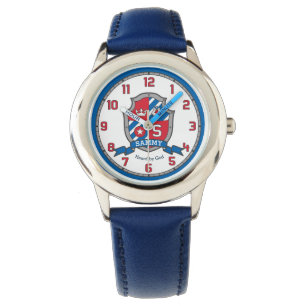 Montre Sammy nom signifiant lettre S crête rouge oiseau b