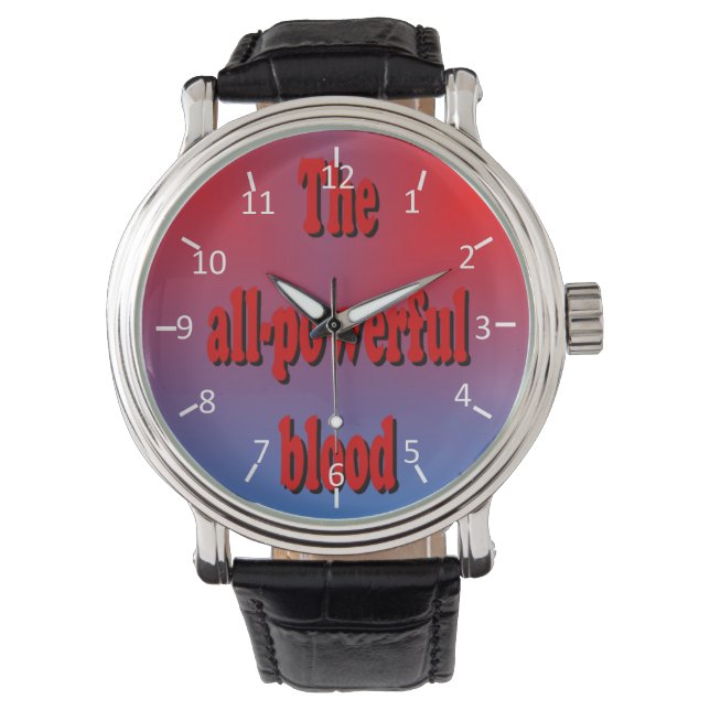 Montre Sang Tout Puissant (devant)