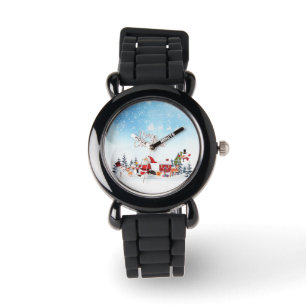 Montre Santa Claus, Snowman Merry Christmas Holiday