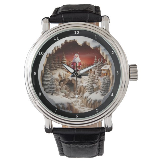 Montre Santa's Snowy Village Christmas Timepiece (devant)