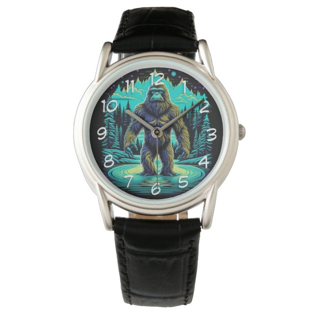 Montre Sasquatch in the Woods Ai Art (devant)