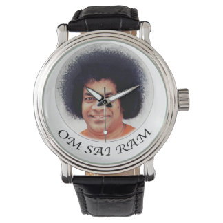 Montre Sathya Sai Baba Vintage en cuir