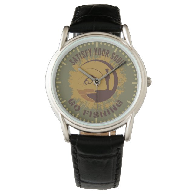 Montre Satisfaire votre âme | Pêche à la mouche (devant)
