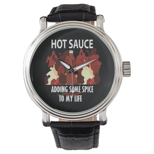 Montre Sauce chaude Ketchup Fire Red Chili Pepper (devant)