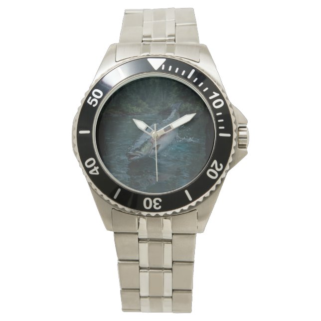 Montre Saumon canadien des aciers (devant)
