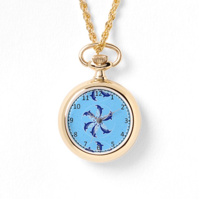 Montre Sauter les dauphins en cercle (Recto)