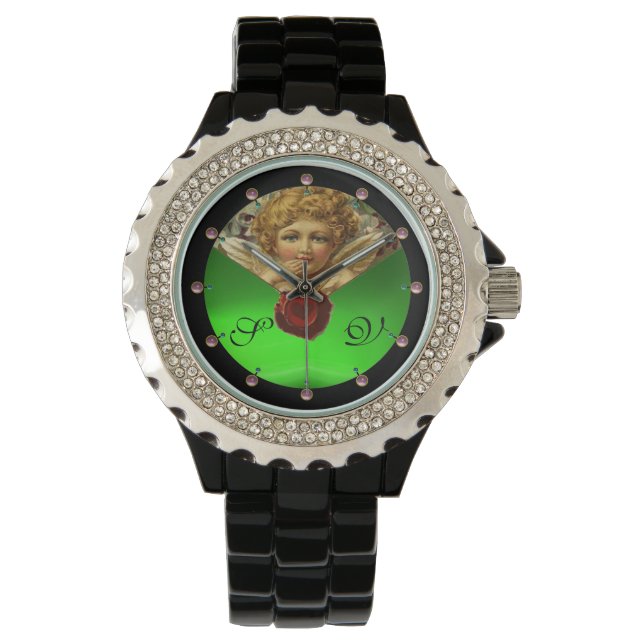 MONTRE SCEAU DE CIRE DU COEUR D'ANGE, MONOGRAMME DE GÉM É (devant)