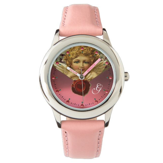 MONTRE SCEAU DE CIRE DU COEUR D'ANGE, MONOGRAMME DE GEM R (devant)