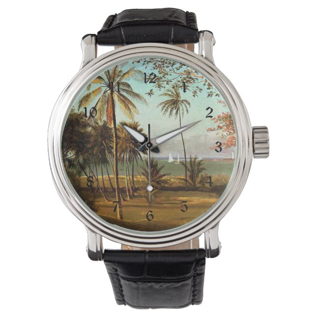 Montre Scène Floride - Peinture d'Albert Bierstadt (devant)